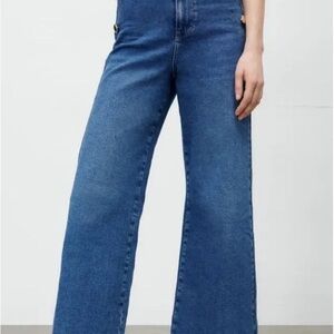 Zara Blue Flare & Wide Leg Women's Jeans Sailor